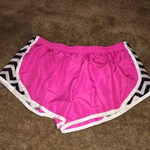 Pink athletic shorts